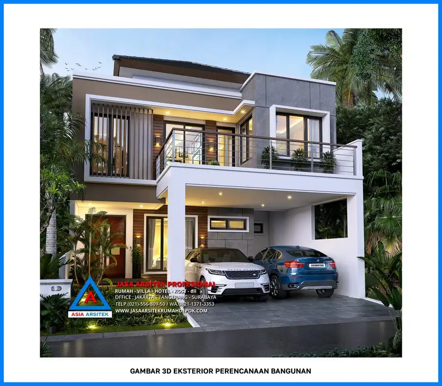 tampak depan Kontraktor Bangunan Rumah Minimalis 2 Lantai, kontraktor rumah, jasa kontraktor, jasa kontraktor rumah, kontraktor bangun rumah, kontraktor rumah mewah, kontraktor bangunan, jasa kontraktor bangunan