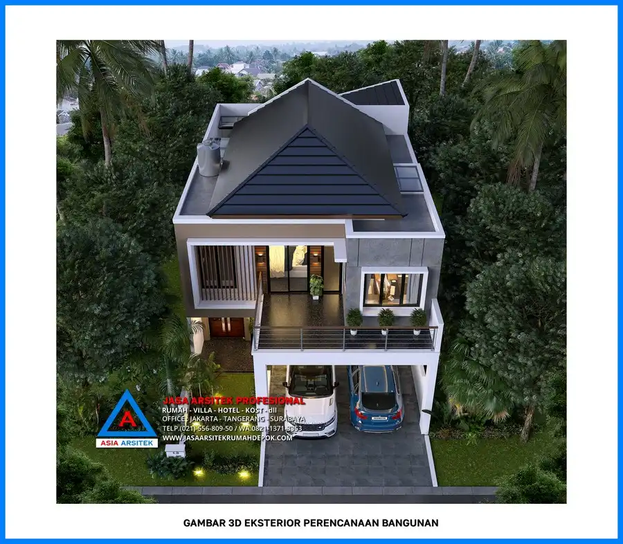 tampak atas Kontraktor Bangunan Rumah Minimalis 2 Lantai, kontraktor rumah, jasa kontraktor, jasa kontraktor rumah, kontraktor bangun rumah, kontraktor rumah mewah, kontraktor bangunan, jasa kontraktor bangunan