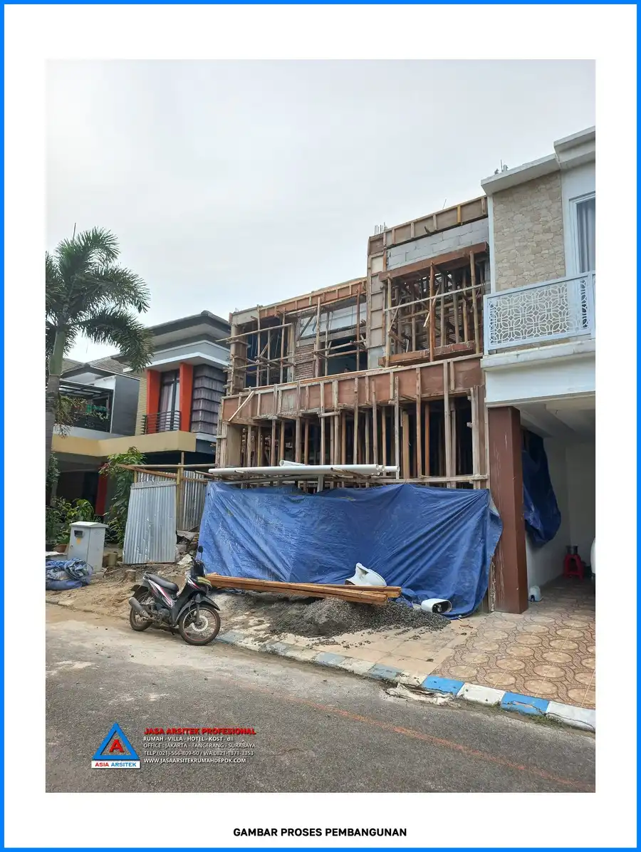 depan bangunan Kontraktor Bangunan Rumah Minimalis 2 Lantai, kontraktor rumah, jasa kontraktor, jasa kontraktor rumah, kontraktor bangun rumah, kontraktor rumah mewah, kontraktor bangunan, jasa kontraktor bangunan