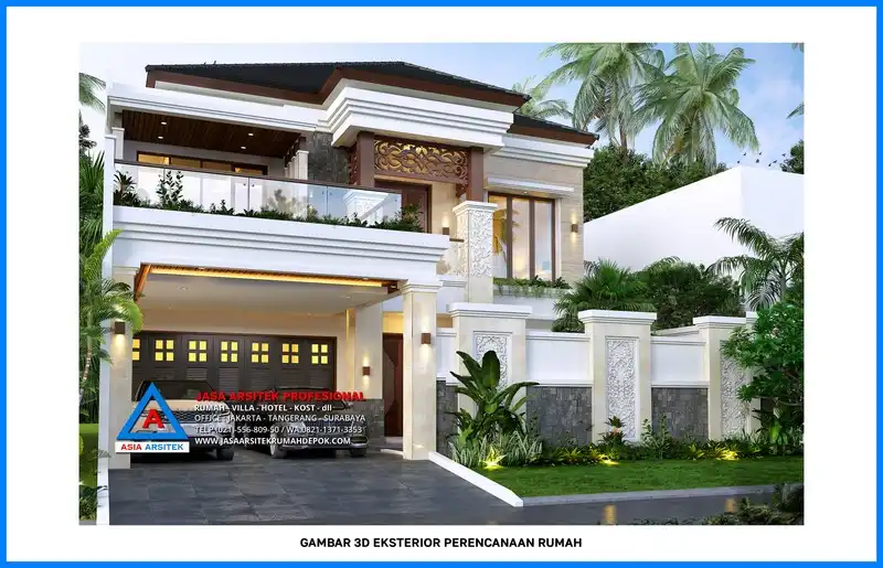 fasad depan Kontraktor Rumah 2 Lantai 4 Kamar, kontraktor rumah, jasa kontraktor, jasa kontraktor rumah, kontraktor bangun rumah, kontraktor rumah mewah, kontraktor bangunan, jasa kontraktor bangunan