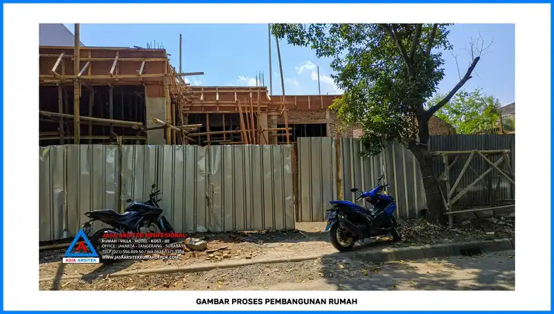 bagian depan bangunan Kontraktor Rumah 2 Lantai 4 Kamar, kontraktor rumah, jasa kontraktor, jasa kontraktor rumah, kontraktor bangun rumah, kontraktor rumah mewah, kontraktor bangunan, jasa kontraktor bangunan