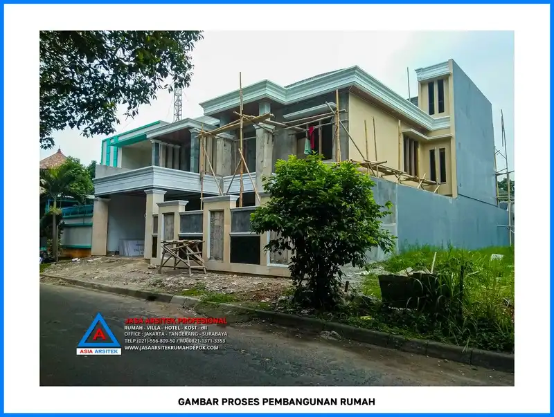 fasad Kontraktor Rumah 2 Lantai 4 Kamar, kontraktor rumah, jasa kontraktor, jasa kontraktor rumah, kontraktor bangun rumah, kontraktor rumah mewah, kontraktor bangunan, jasa kontraktor bangunan