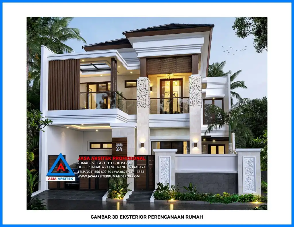 tampak depan Kontraktor Rumah 2 Lantai Gratis Konsultasi Dan Survey Lokasi, kontraktor rumah, jasa kontraktor, jasa kontraktor rumah, kontraktor bangun rumah, kontraktor rumah mewah, kontraktor bangunan, jasa kontraktor bangunan