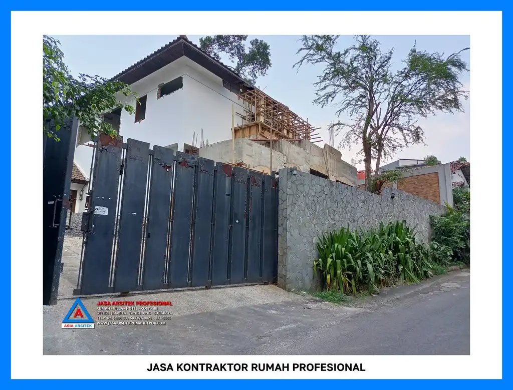 tampak depan bangunan Kontraktor Rumah 2 Lantai Harga Terjangkau 2025, kontraktor rumah, jasa kontraktor, jasa kontraktor rumah, kontraktor bangun rumah, kontraktor rumah mewah, kontraktor bangunan, jasa kontraktor bangunan