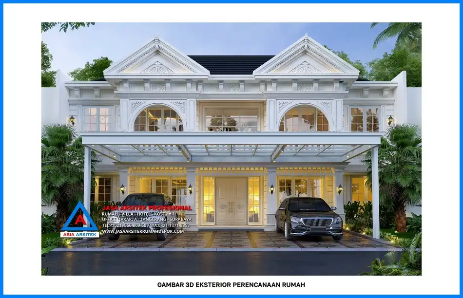 tampak depan Kontraktor Rumah 2 Lantai Profesional, kontraktor rumah, jasa kontraktor, jasa kontraktor rumah, kontraktor bangun rumah, kontraktor rumah mewah, kontraktor bangunan, jasa kontraktor bangunan