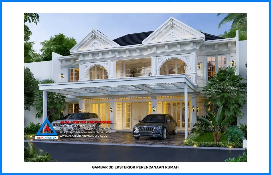 fasad Kontraktor Rumah 2 Lantai Profesional, kontraktor rumah, jasa kontraktor, jasa kontraktor rumah, kontraktor bangun rumah, kontraktor rumah mewah, kontraktor bangunan, jasa kontraktor bangunan