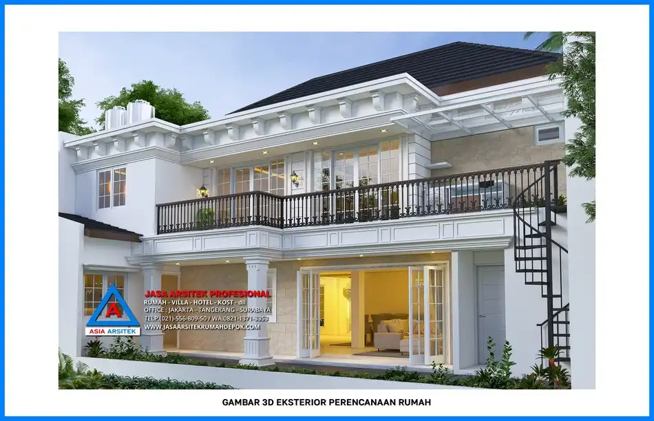 tampak belakang Kontraktor Rumah 2 Lantai Profesional, kontraktor rumah, jasa kontraktor, jasa kontraktor rumah, kontraktor bangun rumah, kontraktor rumah mewah, kontraktor bangunan, jasa kontraktor bangunan