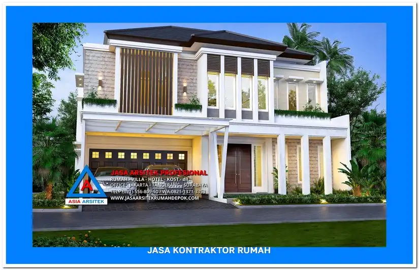 tampak depan 3d Kontraktor Rumah Dengan Garansi Pekerjaan di Depok, kontraktor rumah, jasa kontraktor, jasa kontraktor rumah, kontraktor bangun rumah, kontraktor rumah mewah, kontraktor bangunan, jasa kontraktor bangunan