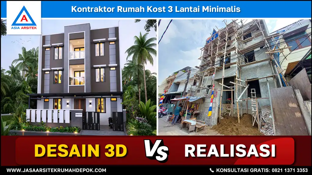 cover Kontraktor Rumah Kost 3 Lantai Minimalis, kontraktor rumah, jasa kontraktor, jasa kontraktor rumah, kontraktor bangun rumah, kontraktor rumah mewah, kontraktor bangunan, jasa kontraktor bangunan