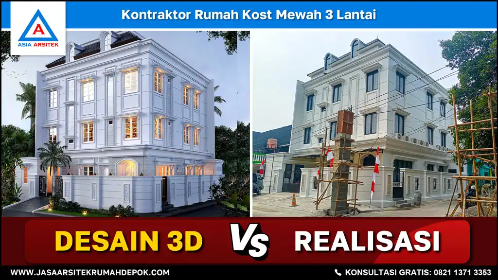 cover Kontraktor Rumah Kost Mewah 3 Lantai, kontraktor rumah, jasa kontraktor, jasa kontraktor rumah, kontraktor bangun rumah, kontraktor rumah mewah, kontraktor bangunan, jasa kontraktor bangunan