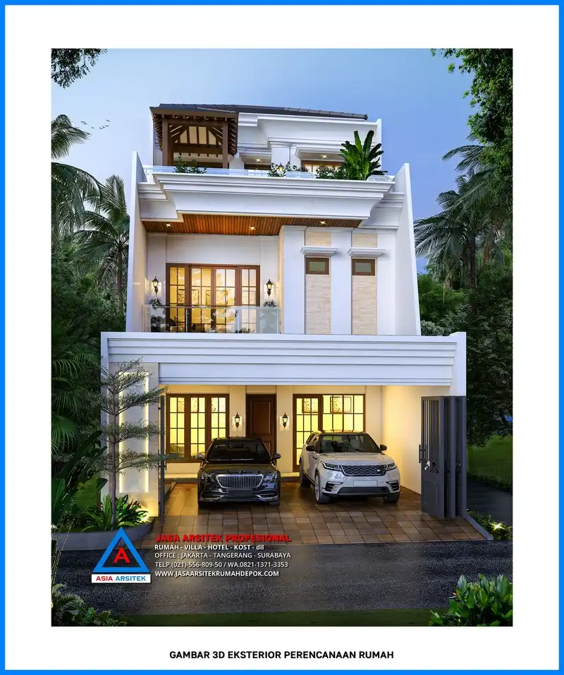 tampak depan Kontraktor Rumah Mewah 3 Lantai 3 Kamar, kontraktor rumah, jasa kontraktor, jasa kontraktor rumah, kontraktor bangun rumah, kontraktor rumah mewah, kontraktor bangunan, jasa kontraktor bangunan