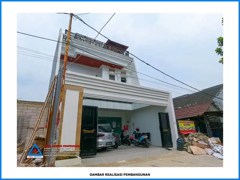 depan kiri Kontraktor Rumah Mewah 3 Lantai 3 Kamar, kontraktor rumah, jasa kontraktor, jasa kontraktor rumah, kontraktor bangun rumah, kontraktor rumah mewah, kontraktor bangunan, jasa kontraktor bangunan