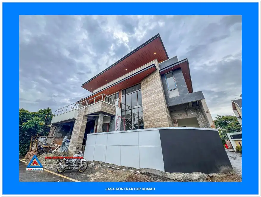 fasad depan Kontraktor Rumah Mewah Modern di Jakarta Timur, kontraktor rumah, jasa kontraktor, jasa kontraktor rumah, kontraktor bangun rumah, kontraktor rumah mewah, kontraktor bangunan, jasa kontraktor bangunan