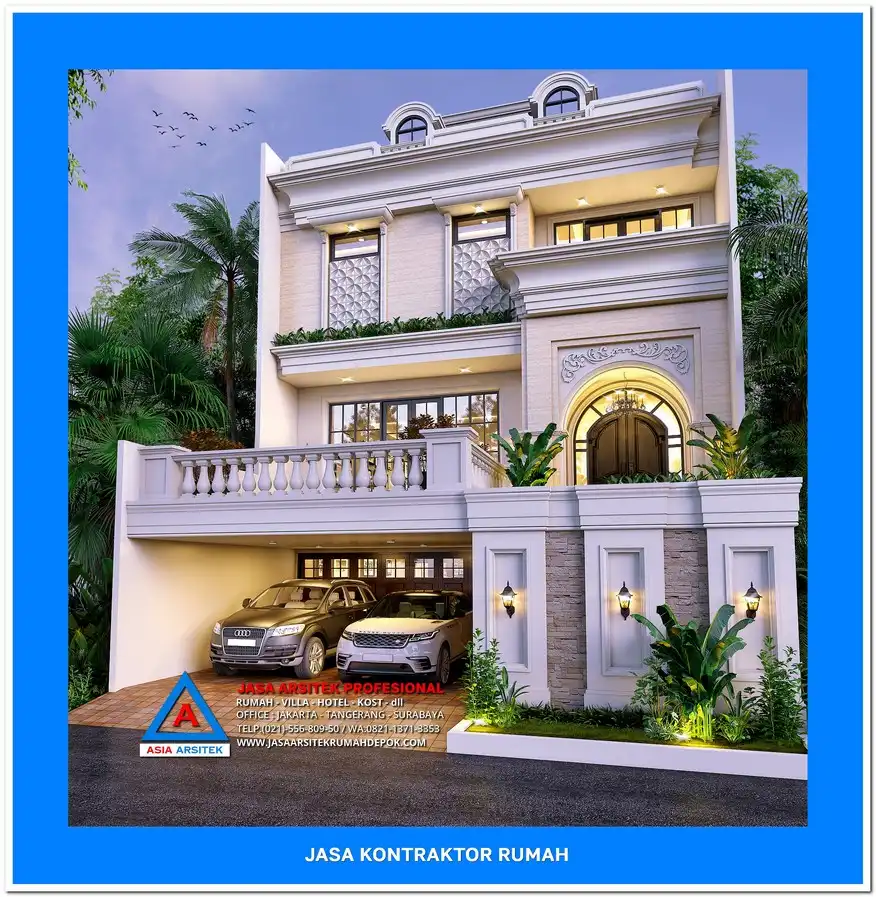 fasad Kontraktor Rumah Mewah di Jakarta Barat, kontraktor rumah, jasa kontraktor, jasa kontraktor rumah, kontraktor bangun rumah, kontraktor rumah mewah, kontraktor bangunan, jasa kontraktor bangunan