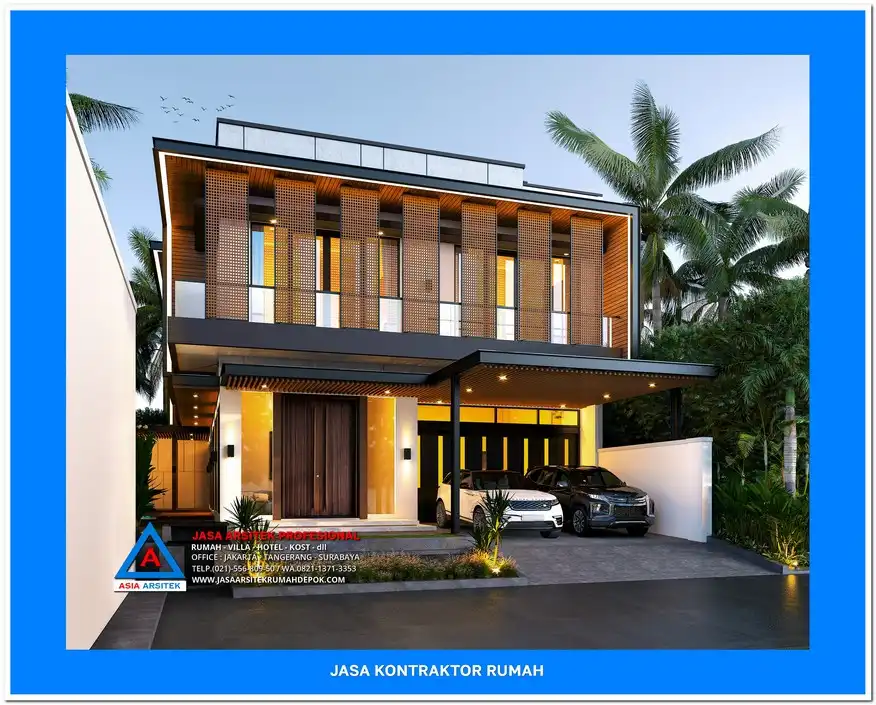 tampak depan Kontraktor Rumah Mewah di Tangerang, kontraktor rumah, jasa kontraktor, jasa kontraktor rumah, kontraktor bangun rumah, kontraktor rumah mewah, kontraktor bangunan, jasa kontraktor bangunan