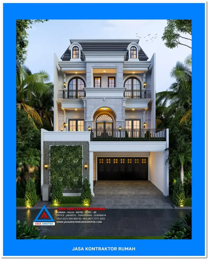 tampak depan Kontraktor Rumah Mewah di Jakarta Utara, kontraktor rumah, jasa kontraktor, jasa kontraktor rumah, kontraktor bangun rumah, kontraktor rumah mewah, kontraktor bangunan, jasa kontraktor bangunan