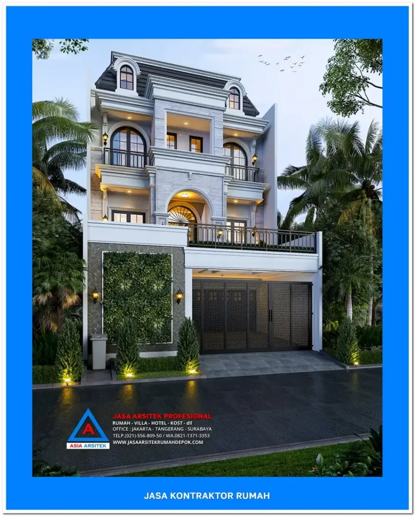 fasad Kontraktor Rumah Mewah di Jakarta Utara, kontraktor rumah, jasa kontraktor, jasa kontraktor rumah, kontraktor bangun rumah, kontraktor rumah mewah, kontraktor bangunan, jasa kontraktor bangunan