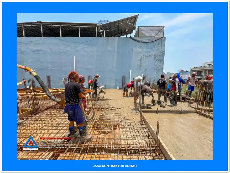 proses pengecoran Kontraktor Rumah Mewah di Jakarta Utara, kontraktor rumah, jasa kontraktor, jasa kontraktor rumah, kontraktor bangun rumah, kontraktor rumah mewah, kontraktor bangunan, jasa kontraktor bangunan