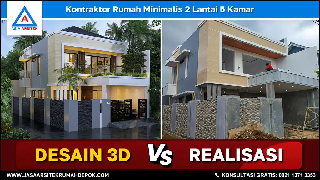 cover Kontraktor Rumah Minimalis 2 Lantai 5 Kamar, kontraktor rumah, jasa kontraktor, jasa kontraktor rumah, kontraktor bangun rumah, kontraktor rumah mewah, kontraktor bangunan, jasa kontraktor bangunan