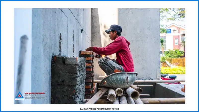 pasang bata Kontraktor Rumah Modern 3 Lantai, kontraktor rumah, jasa kontraktor, jasa kontraktor rumah, kontraktor bangun rumah, kontraktor rumah mewah, kontraktor bangunan, jasa kontraktor bangunan