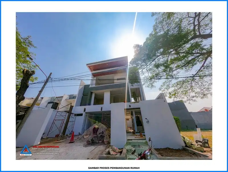 fasad bangunan Kontraktor Rumah Modern 3 Lantai, kontraktor rumah, jasa kontraktor, jasa kontraktor rumah, kontraktor bangun rumah, kontraktor rumah mewah, kontraktor bangunan, jasa kontraktor bangunan
