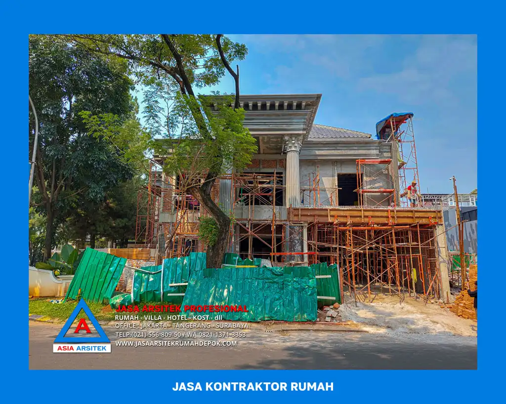 tampak depan bangunan Kontraktor Rumah Murah Terbaik Bekasi, kontraktor rumah, jasa kontraktor, jasa kontraktor rumah, kontraktor bangun rumah, kontraktor rumah mewah, kontraktor bangunan, jasa kontraktor bangunan