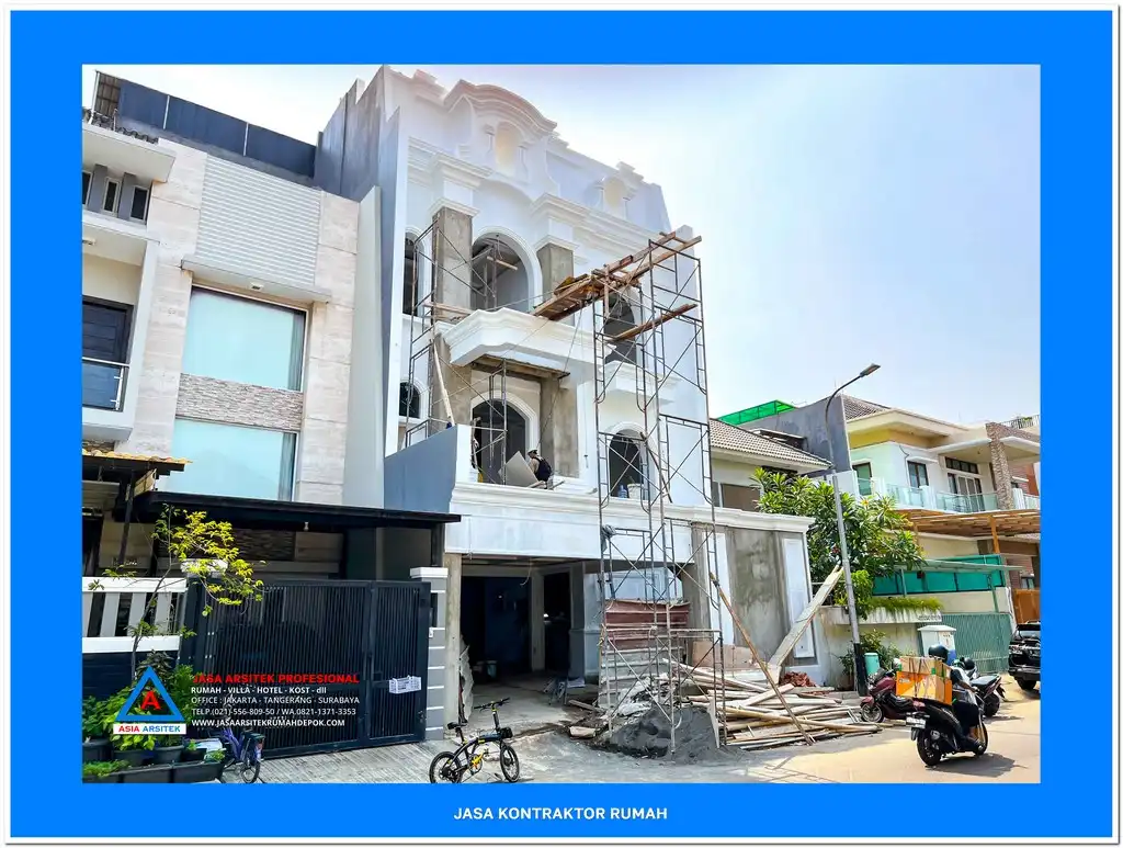 bagian depan bangunan Kontraktor Rumah Murah Terbaik Surabaya, kontraktor rumah, jasa kontraktor, jasa kontraktor rumah, kontraktor bangun rumah, kontraktor rumah mewah, kontraktor bangunan, jasa kontraktor bangunan