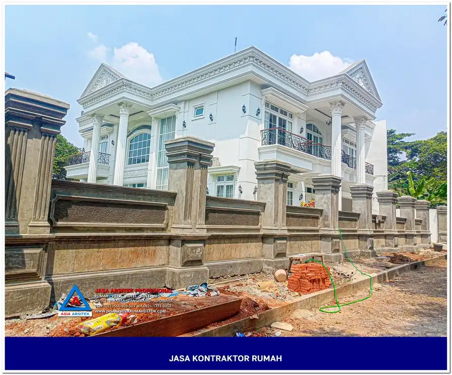 bagian fasad bangunan Kontraktor Rumah Siap Bangun di Bojongsari Depok, kontraktor rumah, jasa kontraktor, jasa kontraktor rumah, kontraktor bangun rumah, kontraktor rumah mewah, kontraktor bangunan, jasa kontraktor bangunan