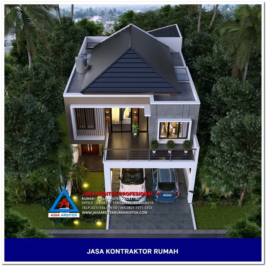 tampak atas Kontraktor Rumah Siap Bangun di Cilodong Depok, kontraktor rumah, jasa kontraktor, jasa kontraktor rumah, kontraktor bangun rumah, kontraktor rumah mewah, kontraktor bangunan, jasa kontraktor bangunan