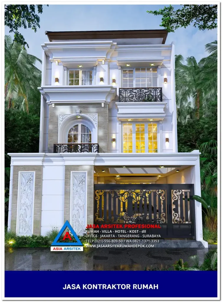 tampak depan Kontraktor Rumah Siap Bangun di Cinere Depok, kontraktor rumah, jasa kontraktor, jasa kontraktor rumah, kontraktor bangun rumah, kontraktor rumah mewah, kontraktor bangunan, jasa kontraktor bangunan