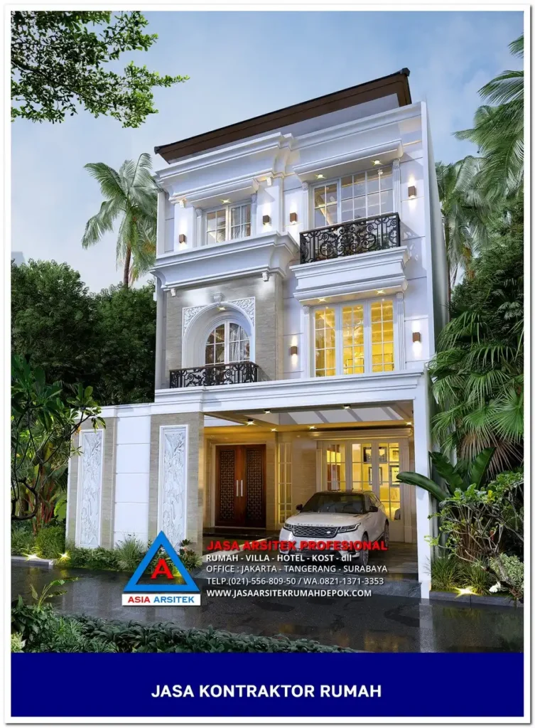 fasad Kontraktor Rumah Siap Bangun di Cinere Depok, kontraktor rumah, jasa kontraktor, jasa kontraktor rumah, kontraktor bangun rumah, kontraktor rumah mewah, kontraktor bangunan, jasa kontraktor bangunan