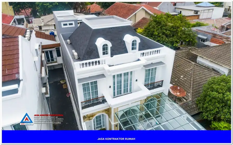 tampak atas bangunan Kontraktor Rumah Siap Bangun di Cisalak Depok, kontraktor rumah, jasa kontraktor, jasa kontraktor rumah, kontraktor bangun rumah, kontraktor rumah mewah, kontraktor bangunan, jasa kontraktor bangunan
