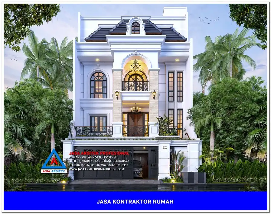 tampak depan 3d Kontraktor Rumah Siap Bangun di Cisalak Pasar Depok, kontraktor rumah, jasa kontraktor, jasa kontraktor rumah, kontraktor bangun rumah, kontraktor rumah mewah, kontraktor bangunan, jasa kontraktor bangunan