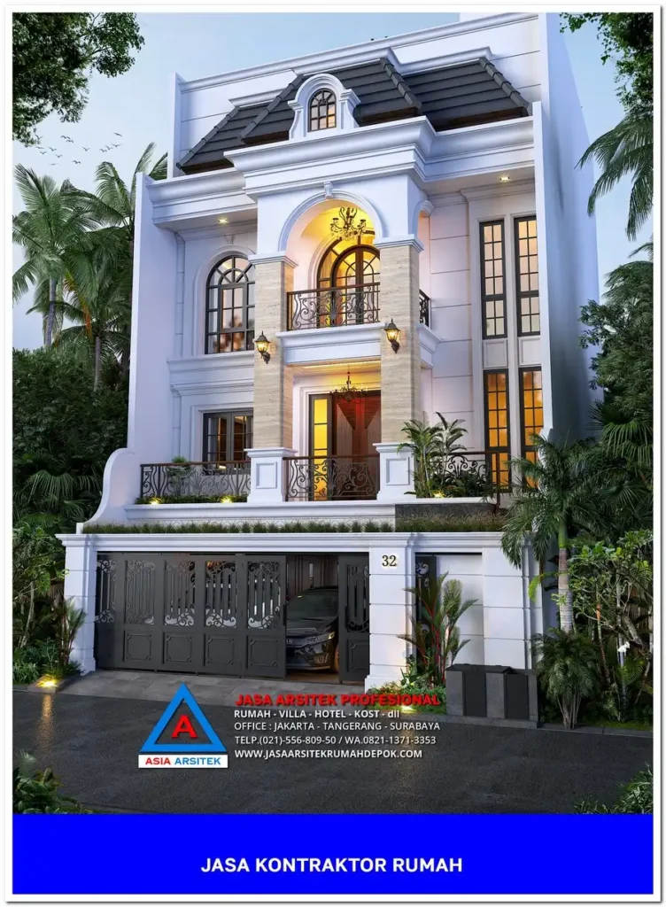 view depan 3d Kontraktor Rumah Siap Bangun di Cisalak Pasar Depok, kontraktor rumah, jasa kontraktor, jasa kontraktor rumah, kontraktor bangun rumah, kontraktor rumah mewah, kontraktor bangunan, jasa kontraktor bangunan