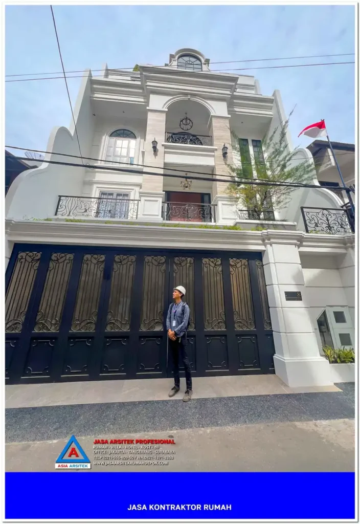 tampak depan bangunan Kontraktor Rumah Siap Bangun di Cisalak Pasar Depok, kontraktor rumah, jasa kontraktor, jasa kontraktor rumah, kontraktor bangun rumah, kontraktor rumah mewah, kontraktor bangunan, jasa kontraktor bangunan