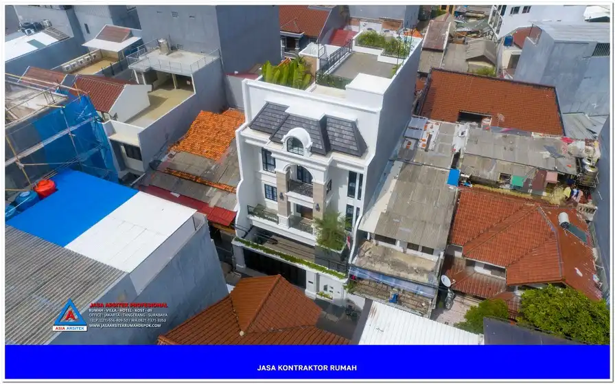 tampak atas bangunan Kontraktor Rumah Siap Bangun di Cisalak Pasar Depok, kontraktor rumah, jasa kontraktor, jasa kontraktor rumah, kontraktor bangun rumah, kontraktor rumah mewah, kontraktor bangunan, jasa kontraktor bangunan