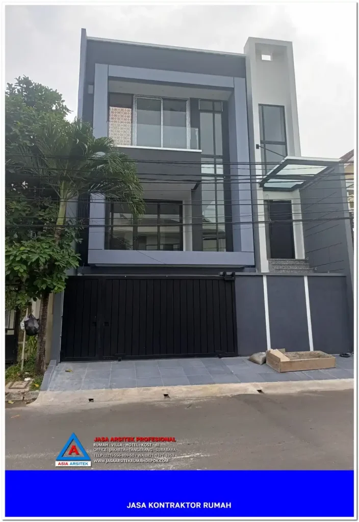 tampak depan bangunan Kontraktor Rumah Siap Bangun di Duren Mekar Depok, kontraktor rumah, jasa kontraktor, jasa kontraktor rumah, kontraktor bangun rumah, kontraktor rumah mewah, kontraktor bangunan, jasa kontraktor bangunan