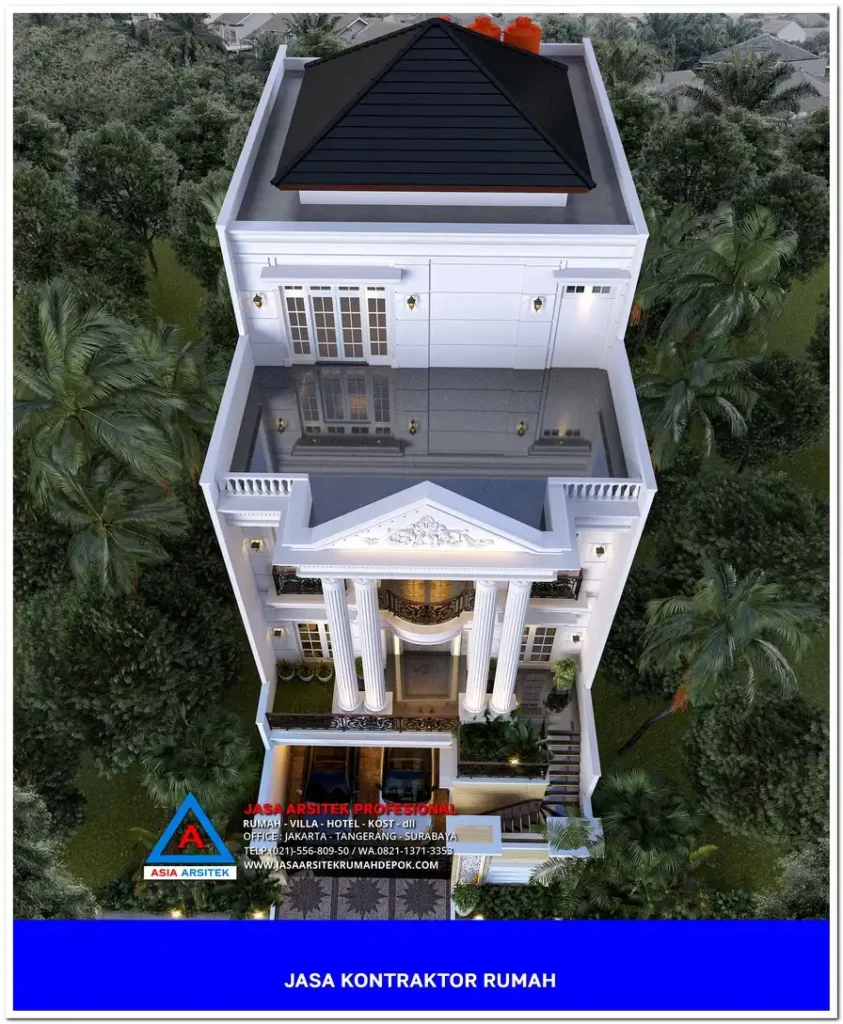 tampak atas bangunan Kontraktor Rumah Siap Bangun di Duren Seribu Depok, kontraktor rumah, jasa kontraktor, jasa kontraktor rumah, kontraktor bangun rumah, kontraktor rumah mewah, kontraktor bangunan, jasa kontraktor bangunan