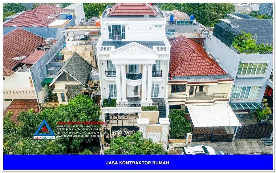 tampak atas bangunan Kontraktor Rumah Siap Bangun di Duren Seribu Depok, kontraktor rumah, jasa kontraktor, jasa kontraktor rumah, kontraktor bangun rumah, kontraktor rumah mewah, kontraktor bangunan, jasa kontraktor bangunan