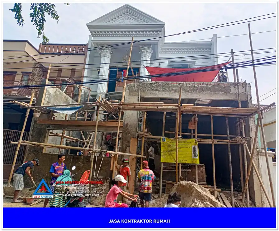 fasad bangunan Kontraktor Rumah Siap Bangun di Grogol Depok, kontraktor rumah, jasa kontraktor, jasa kontraktor rumah, kontraktor bangun rumah, kontraktor rumah mewah, kontraktor bangunan, jasa kontraktor bangunan