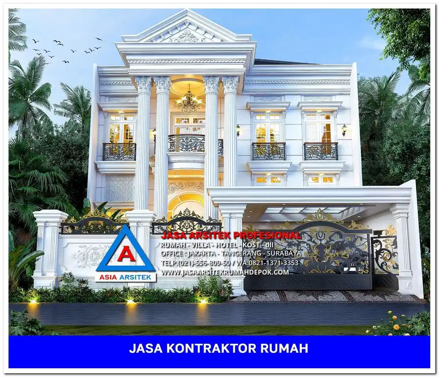 tampak depan Kontraktor Rumah Siap Bangun di Jatijajar Depok, kontraktor rumah, jasa kontraktor, jasa kontraktor rumah, kontraktor bangun rumah, kontraktor rumah mewah, kontraktor bangunan, jasa kontraktor bangunan