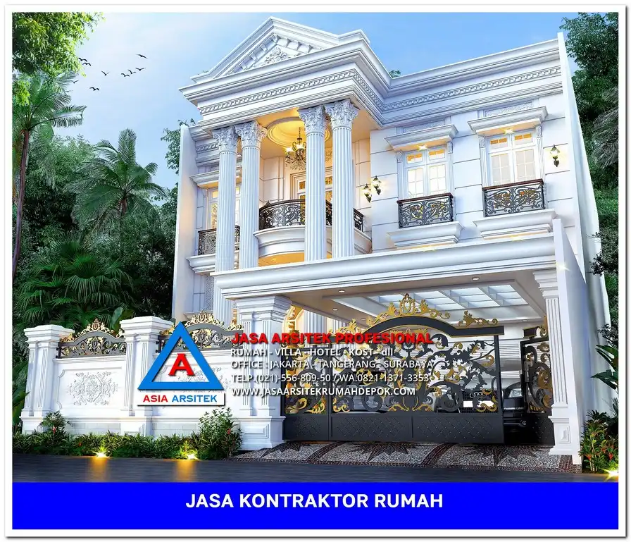 fasad Kontraktor Rumah Siap Bangun di Jatijajar Depok, kontraktor rumah, jasa kontraktor, jasa kontraktor rumah, kontraktor bangun rumah, kontraktor rumah mewah, kontraktor bangunan, jasa kontraktor bangunan