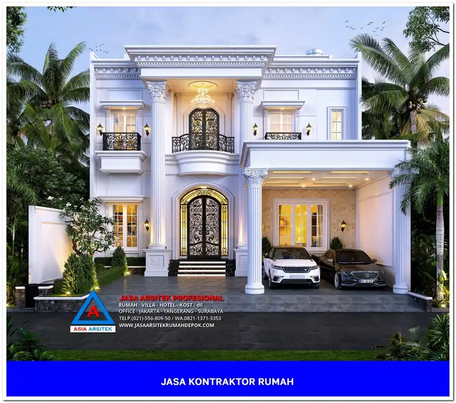 fasad Kontraktor Rumah Siap Bangun di Kalimulya Depok, kontraktor rumah, jasa kontraktor, jasa kontraktor rumah, kontraktor bangun rumah, kontraktor rumah mewah, kontraktor bangunan, jasa kontraktor bangunan