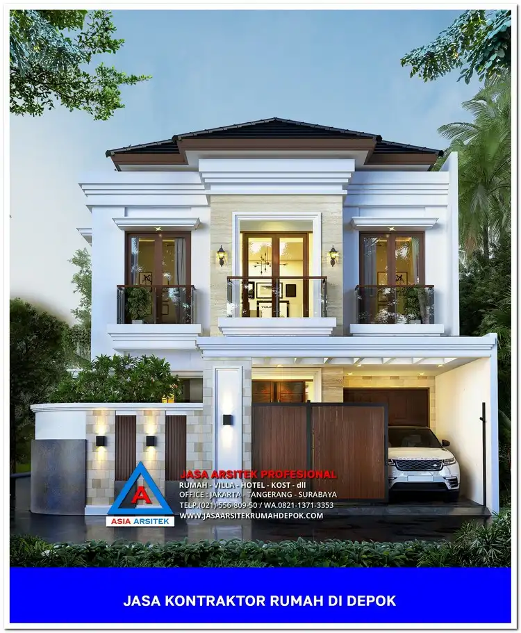 tampak depan Kontraktor Rumah Siap Bangun di Kemiri Muka Depok, kontraktor rumah, jasa kontraktor, jasa kontraktor rumah, kontraktor bangun rumah, kontraktor rumah mewah, kontraktor bangunan, jasa kontraktor bangunan