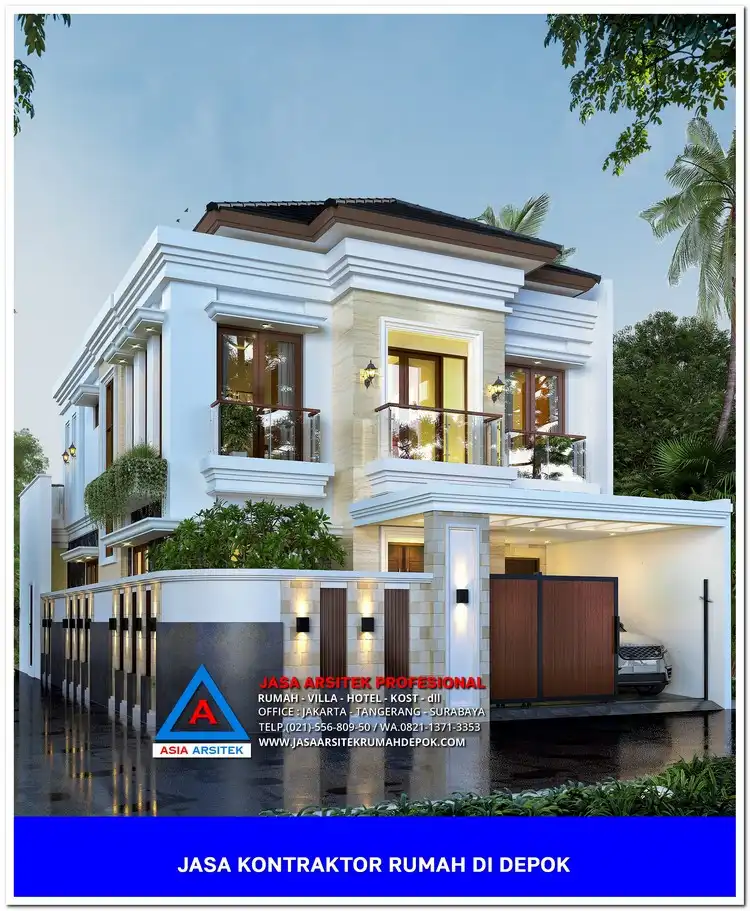 fasad Kontraktor Rumah Siap Bangun di Kemiri Muka Depok, kontraktor rumah, jasa kontraktor, jasa kontraktor rumah, kontraktor bangun rumah, kontraktor rumah mewah, kontraktor bangunan, jasa kontraktor bangunan