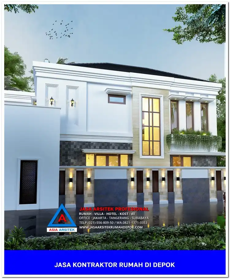 tampak samping Kontraktor Rumah Siap Bangun di Kemiri Muka Depok, kontraktor rumah, jasa kontraktor, jasa kontraktor rumah, kontraktor bangun rumah, kontraktor rumah mewah, kontraktor bangunan, jasa kontraktor bangunan