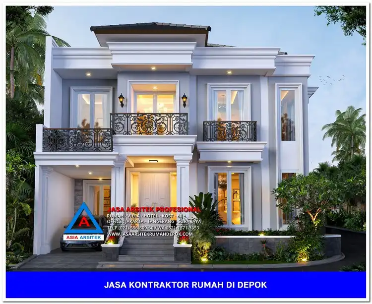 tampak depan Kontraktor Rumah Siap Bangun di Kukusan Depok, kontraktor rumah, jasa kontraktor, jasa kontraktor rumah, kontraktor bangun rumah, kontraktor rumah mewah, kontraktor bangunan, jasa kontraktor bangunan