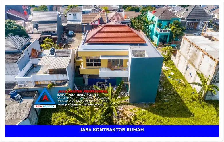 tampak atas belakang Kontraktor Rumah Siap Bangun di Mekarsari Depok, kontraktor rumah, jasa kontraktor, jasa kontraktor rumah, kontraktor bangun rumah, kontraktor rumah mewah, kontraktor bangunan, jasa kontraktor bangunan