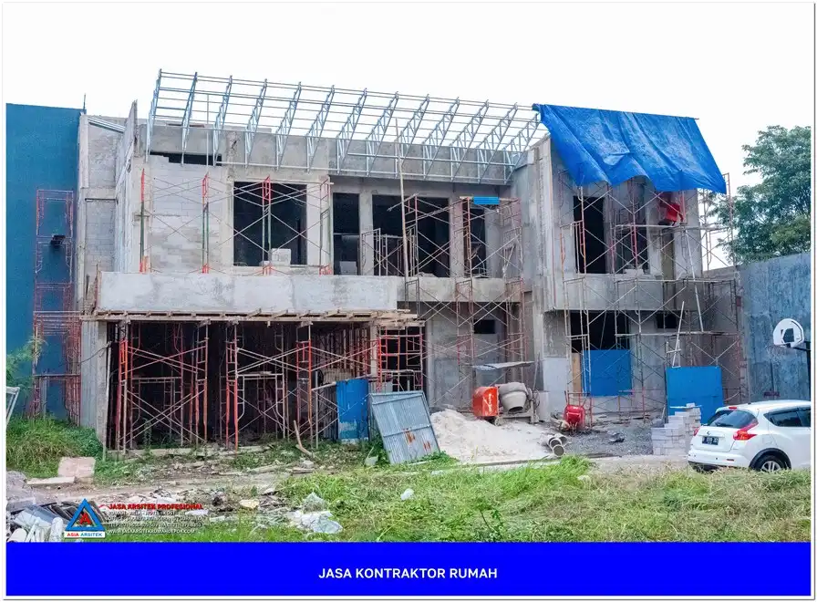 tampak depan bangunan Kontraktor Rumah Siap Bangun di Pancoran Mas Depok, kontraktor rumah, jasa kontraktor, jasa kontraktor rumah, kontraktor bangun rumah, kontraktor rumah mewah, kontraktor bangunan, jasa kontraktor bangunan