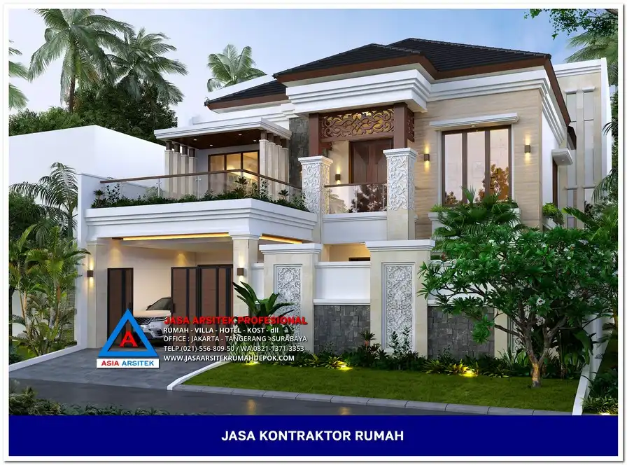 bagian depan Kontraktor Rumah Siap Bangun di Sawangan Depok, kontraktor rumah, jasa kontraktor, jasa kontraktor rumah, kontraktor bangun rumah, kontraktor rumah mewah, kontraktor bangunan, jasa kontraktor bangunan